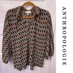 Antropologie Porridge Matchstick Blouse - Medium